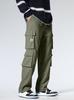 Pantalones de Trabajo Sencillos para Hombre de Primavera y Otoño con Bolsillo Grande, Multibolsillo, Holgados, Talla Grande, Casuales, Rectos, Modernos, Deportivos