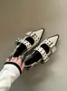 Sapatos Mary Jane bico fino estilo francês para mulheres, coleção primavera 2023, adequados para combinar com saias, sapatos femininos vintage de salto grosso