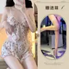 Lingerie Fresca e Fofa para Meninas Puro Desejo Morango Floral Peito Pequeno Alça Larga Shorts Ultra-fino 8627