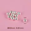Cen Bolas de Plata S925 Bolas Sueltas Bolas de Posicionamiento Bolas Redondas Bolas Espaciadoras Pulsera de Cuentas DIY Collar Anillo Accesorios de Bolas Componentes de Plata 925