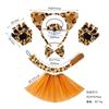 Suministro Exclusivo Transfronterizo de Accesorios para la Cabeza de Leopardo para Niños, Set de Fiesta de Accesorios para el Cabello, Diadema de Gato de Peluche con Estampado de Leopardo, Diadema de Halloween