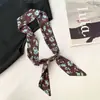 Bufanda de Seda con Patrón de Anacardo Retro y Cuentas Collar Cadena Larga Apilada para Suéter Accesorios de Atuendo de Viaje para Mujer de Sichuan