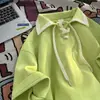 Camisas, Camisas Polo, Camisas de Manga Curta para Homens e Mulheres, Tops Nicho com Design Retro Americano de Verão, Camisetas de Marca Tendência Europeia e Americana de Peso Pesado