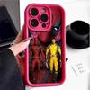 Adecuado para Deadpool Escalera Manzana 16 Funda para Teléfono Móvil 15Promax Marca de Moda Dibujo Animado Ojo del Cielo Iphone13/11
