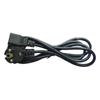 Cable de alimentación estándar europeo con conector de 1,5 m para chasis de ordenador, monitor, impresora, adaptador de corriente