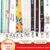 Cordão de Chaveiro para Cartões de Identificação, Celulares, Crachás de Trabalho e Alças de Pescoço com Corda de Poliéster e Design de Gancho Duplo