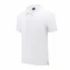 Camisa polo logo estampado algodón de fibra larga solapa manga corta utilitaria hecha de publicidad cultural camisas ropa de trabajo bordado venta al por mayor