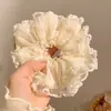 Goma de pelo de satén versátil estilo coreano para mujer, scrunchie extragrande estilo perezoso de bosque, accesorio para el cabello