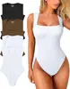 2023 Europeo y Americano Transfronterizo Comercio Exterior Amazon Aliexpress Sitio Independiente Para Mujer Cuello en U Sin Mangas Camiseta sin Mangas Ceñido Body