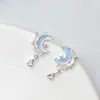 [Colección Estrella y Luna] Pendientes Diseño Único Joyería Estéreo para Mujer Pendientes Versátiles de Gama Alta