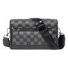 Bolso de Hombro a Cuadros de Nuevo Estilo Casual Estilo Coreano para Hombre a la Moda Bolso Cuadrado Pequeño Moderno Bolso Cruzado Bolso Mensajero Urbano para Hombre Moderno