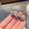 Exquisito Clip de Pato Sin Costuras con Perlas y Pedrería Pasador para la Frente Pasador Elegante Clip para Flequillo Clip Lateral Accesorio para el Cabello