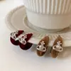 Pendientes Retro de Terciopelo Estilo Hong Kong Forma de C para Mujer 2025 Nuevo Lujo Accesible Pendientes Saturno de Gama Alta Pendientes Únicos y Hermosos