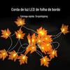 Luzes de Fio de Folha de Bordo LED de Ação de Graças Transfronteiriças Operadas por Bateria Luzes de Fio Decorativas Atmosfera de Outono Decoração de Feriado Luzes Piscantes Fabricante