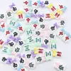 Lindo Accesorio de Resina de Mahjong con Lazo Pegamento Crema para Niños Llavero Hecho a Mano DIY Accesorios para el Cabello Diadema Imán para Refrigerador