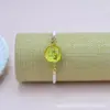 Pulsera de Flores Secas, Flor Eterna, Gipsófila, Narciso, Pulsera con Marco de Aleación Dorada, Pulsera Tejida a Mano con Flores Reales