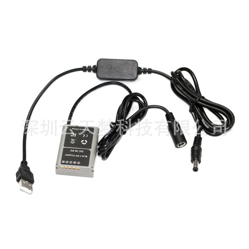 BLN1假电池DC5.5母+USB 8V线3