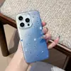 Funda de Teléfono Móvil para iPhone16Promax Estrellas Azules Coreanas Manchadas Adecuada para Apple 15Pro Protección Total 14 Anti-Caídas 13P