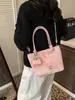 Bolso Tote de Gran Capacidad a la Moda para Viajes Diarios, Bolso de Hombro Colorido Fresco y Dulce, Bolso de Axila de Lujo Ligero de Nicho de Tendencia Transfronterizo