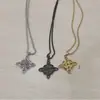 Colar Popular Transfronteiriço Europeu e Americano Nó Celta Viking Hip-Hop Moderno Versátil Aço Titânio Pingente Joia Masculina