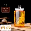 Garrafas de Vidro para Infusão de Álcool, Frascos de Vidro de Ginseng de Alta Qualidade para Vinho Medicinal, Garrafas de Bebida Vazias, Recipientes de Vinho Selados com Torneira