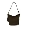 Nuevo bolso cubo versátil transfronterizo para mujer, bolso de hombro y bandolera de gamuza moderno y de alta gama, bolso cesta de moda para el día a día