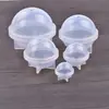 Bola de Resina de Cristal Planeta Molde de Silicona Joyería Hecha a Mano DIY Esfera Flor Seca Hemisferio de Alto Brillo Adorno