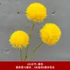 Buquê amarelo multi-cabeça longo ramo rosa peônia hortênsia amarelo claro casamento estrada de casamento fundo de chumbo flor falsa flor de seda