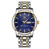 JLANDA Reloj de Negocios para Hombre Cuarzo Luminoso Calendario Semana Acero Reloj Casual con Hebilla de Mariposa para Hombre 6608