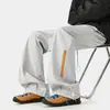 Outono/Inverno 2026 Novo Calça Corta-Vento Masculina 100% Fibra de Poliéster-150g Corte Solto Tamanho Grande Calças Casuais