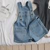 Verão Meninas 'Jeans Baby Online Popular Infantil Personalizado Marca de Moda Coreana Loose Thin Overalls Shorts