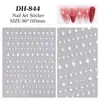 Pegatinas para Uñas de Estrella de Cuatro Puntas y Estrella de Ocho Puntas, Versátiles Diseños Planos de Estrellas Doradas, Plateadas, Negras y Blancas, Pegatinas para Uñas DIY, Estilo Dh
