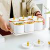 Tarro de almacenamiento sellado transfronterizo, caja de almacenamiento de refrigerios de grano de cocina, tarro de plástico de grado alimenticio, tarro de almacenamiento