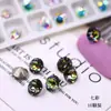 K9 Nuevos Pedrería de Uñas Redondas de 6 mm con Base Puntiaguda de Gama Alta, Pedrería Tridimensional Super Brillante para Decoración de Uñas de Vidrio DIY