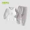 Conjunto de ropa interior térmica holgada para otoño e invierno para niños, que incluye una camiseta y pantalones, para bebés, diseñado para abrigar y la comodidad en casa