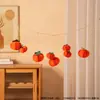 Ventas Directas de Fábrica Decoración de Año Nuevo 2026 Caqui Linterna Pequeña Planta en Maceta Bola de Panal Colgante Pequeño Cubo de Bendición Material