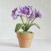 Flores Decorativas para Coche Tejidas a Crochet Hechas a Mano, Adornos de Interior Tejidos, Macetas de Flores Artificiales, Regalos Creativos de Margarita para Decoración del Hogar