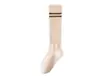 Calcetines de Dos Rayas hasta la Rodilla para Mujer Estilo Otoño e Invierno, Calcetines Largos de Compresión Calentadores Adelgazantes, Calcetines Holgados Estilo Universitario