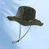Chapéu de Sol Protetor Solar para Uso Externo Transfronteiriço com Logotipo Personalizado, Chapéu de Pescador Fino Respirável de Secagem Rápida para o Verão, Chapéu Impermeável para Caminhada