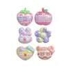 Lindos Accesorios de Resina con Estampado de Animales de Colores Conejo Fresa Fruta Hechos a Mano Pinzas para el Cabello Cintas para el Cabello Materiales para Joyería Venta al por Mayor