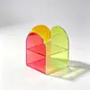 Caja de Almacenamiento a Prueba de Polvo de Acrílico de Color de Fábrica Venta al por Mayor Semi-transparente Exhibidores con Logo Imprimible Soporte de Exhibición