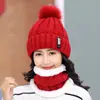 Gorro de Lana Cálido de Invierno para Mujer, Estilo Coreano, Moderno, Versátil, Forrado de Polar, para Otoño e Invierno, Ciclismo, Dulce y Lindo