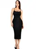 Vestido de yoga seamless de una pieza más vendido transfronterizo europeo y americano, falda moldeadora, vestido ajustado reductor de cintura y vestido de cuello halter