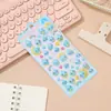 Adesivos Vintage 3D em Relevo Fofos Gotículas de Água Criaturas de Canto Gota de Chuva Adesivos Decorativos DIY para Diário