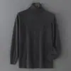 Estilo Nuevo Otoño e Invierno Suéter de Lana de Cuello Medio Alto Holgado Capa Base Holgada Moda Casual de Lana Capa Base