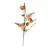 65cm Borde Enrollado Flor de Rosa Hoja de Eucalipto Rama Adorno de Decoración para el Hogar Accesorio para Fotografía de Bodas
