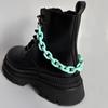 Cadena acrílica color dopamina cadena para zapatos cadena desmontable para zapatos de lona Botas Martin zapatos versátiles de color caramelo accesorios para zapatos Nuevo