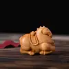 Amuleto de Madera de Ciprés del Caballo del Zodiaco al por Mayor para la Buena Suerte y la Riqueza, Cadena para Teléfono, Llavero, Popular en Zonas Turísticas