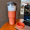 TYESO nueva taza de café doble pared aislada fría portátil taza de hielo gran capacidad acero inoxidable doble bebida taza para coche