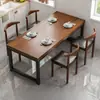 Mesa de comedor para uso doméstico, mesa de restaurante, cafetería, local de barbacoa, juego de mesa y sillas de comedor para apartamentos pequeños comerciales, escritorio de oficina